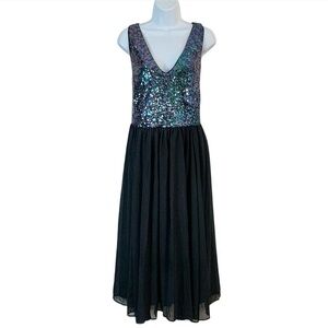 TORRID Sequined V Neck Bodice Dress Sz 22